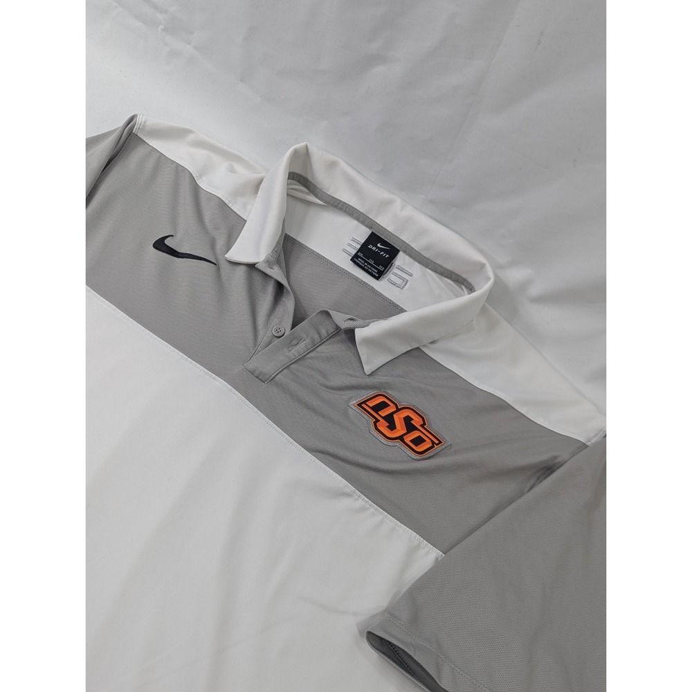 Oklahoma State Polo Shirt Adult‎ XXL  Nike Dri Fit Elite Upsidedown OSU Cowboys